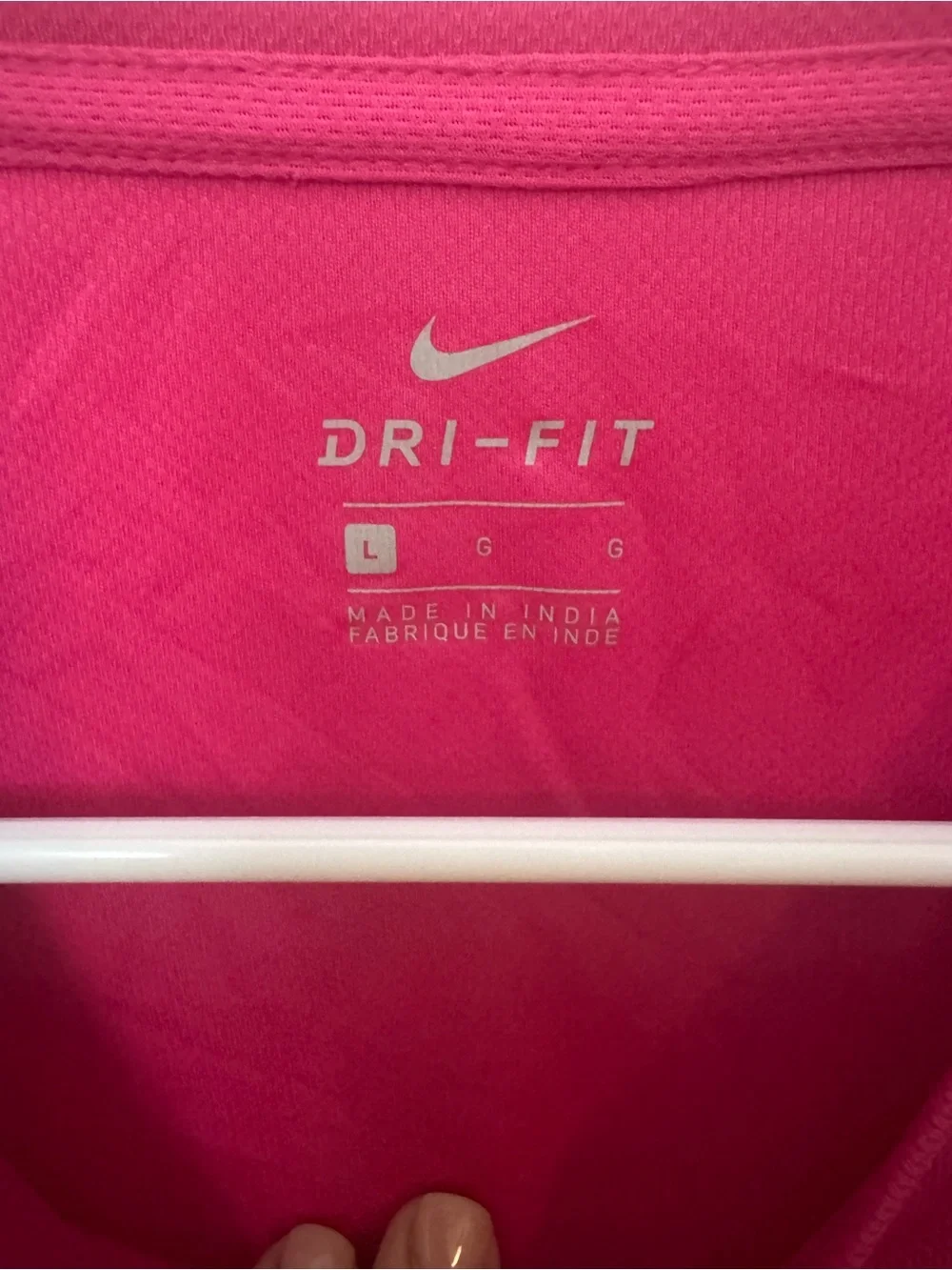 Nike Dri-FIT Women’s Pink Short Sleeve Athletic Shirt Size Large F